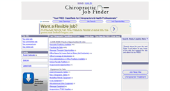 Desktop Screenshot of chiropracticjobfinder.com