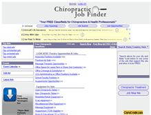 Tablet Screenshot of chiropracticjobfinder.com